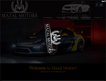 Tablet Screenshot of mazalmotors.com